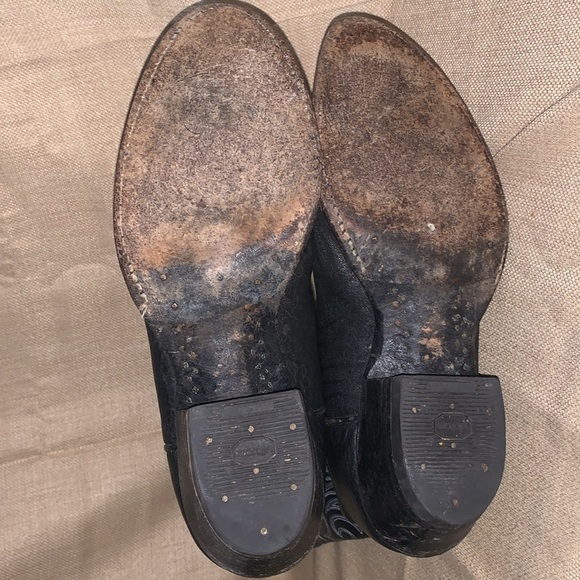 🩸PRICE DROP Vintage OLATHE Bullhide Elephant Print Exotic Leather Boots Size 9.5 - Picture 7 of 8